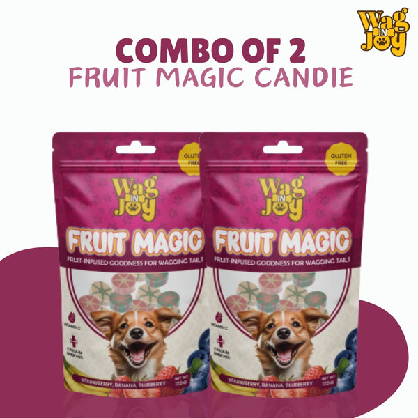 Fruit Magic Fruit Candies for Dogs – Pack of 2 (125gm Each)