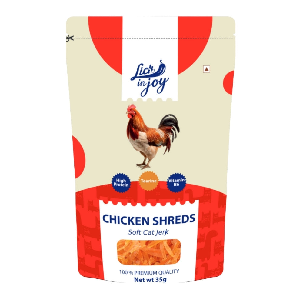 🎁 Lick in Joy Chicken Shreds Cat Treats 35g (Buy 1 Get 1 Free)
