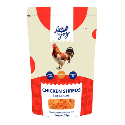 🎁 Lick in Joy Chicken Shreds Cat Treats 35g (Buy 1 Get 1 Free)