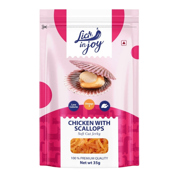 Lick in Joy Chicken with Scallops Cat Treat 35g