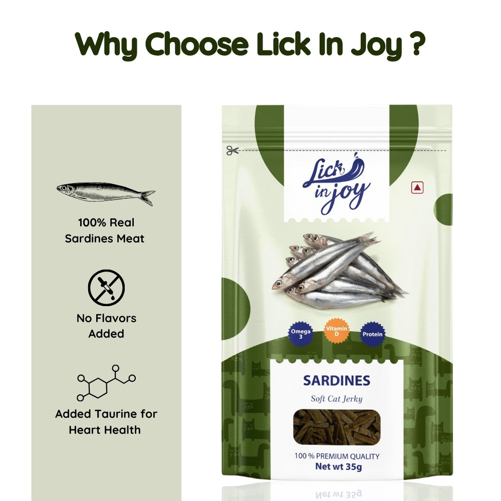 Lick in Joy Sardines Jerky - 35g