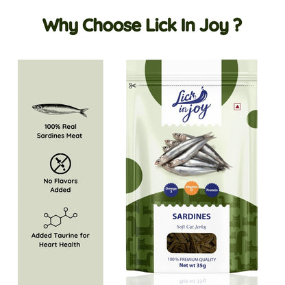Lick in Joy Sardines Jerky - 35g