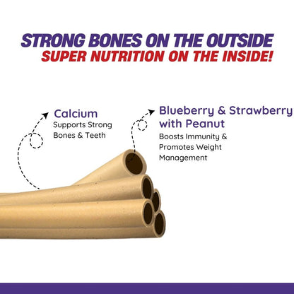 Calcium Super Treats - Blueberry & Strawberry with Peanut - 125gm