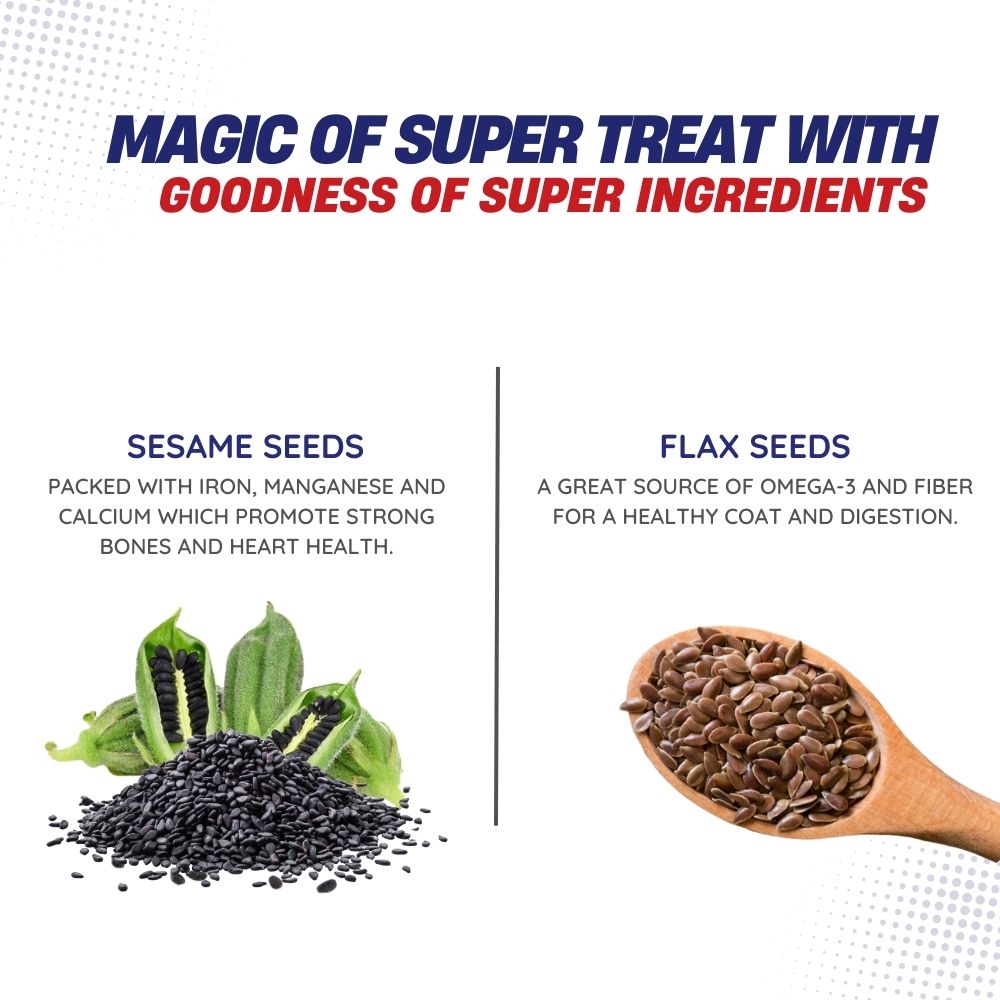 Calcium Super Treats - Sesame with Flax Seeds - 125gm