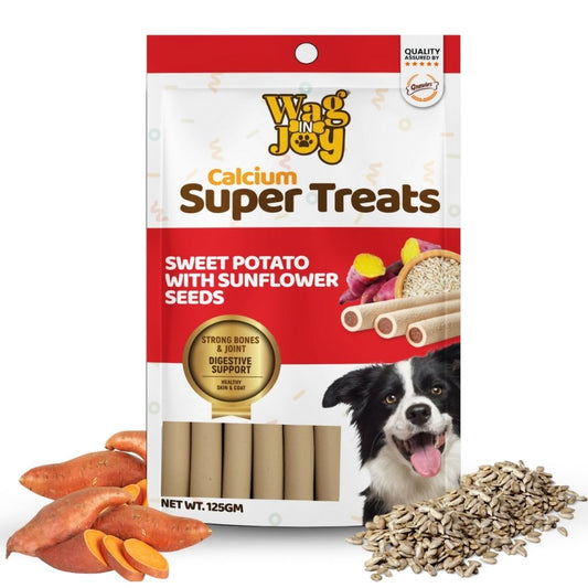 Calcium Super Treats - Sweet Potato with Sunflower Seeds - 125gm