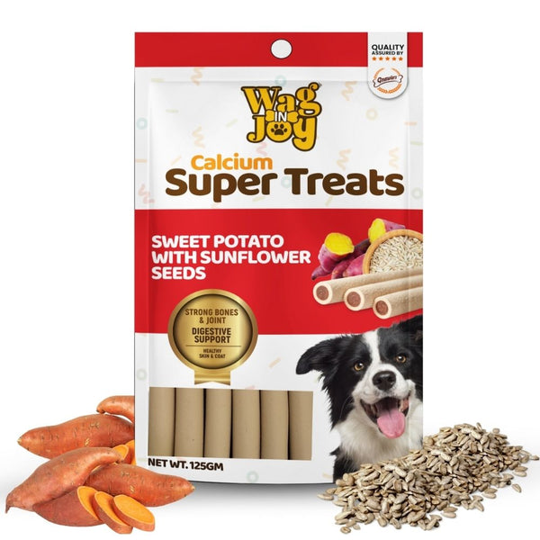 Calcium Super Treats - Sweet Potato with Sunflower Seeds - 125gm