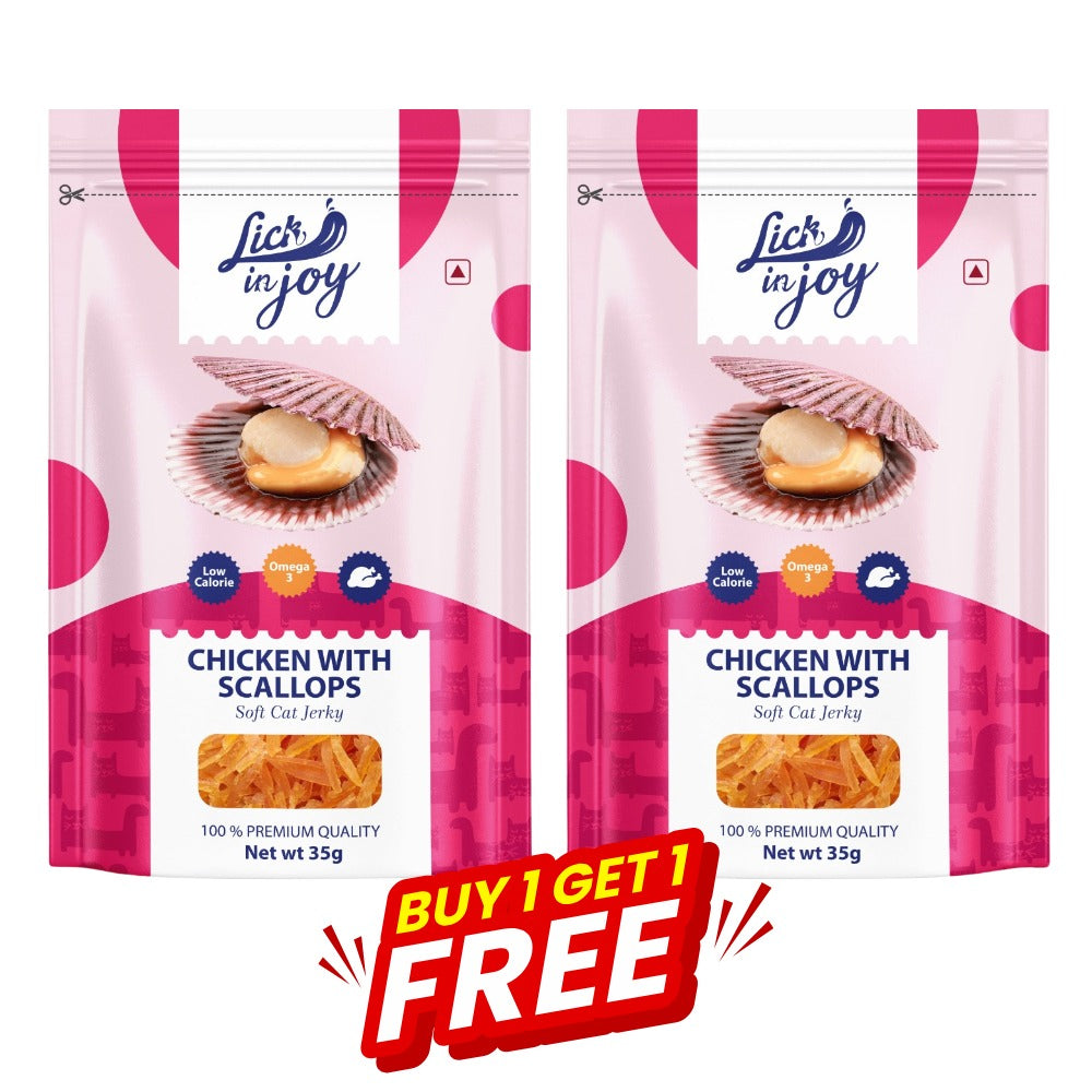 Lick in Joy Chicken with Scallops Cat Treat 35g