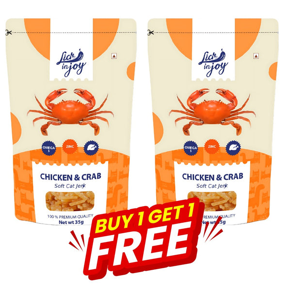 Lick in Joy Chicken Crab Cat Treat 35g