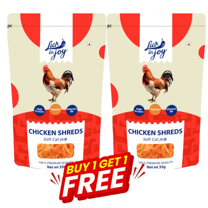 Lick in Joy Chicken Shreds Cat Treats 35g